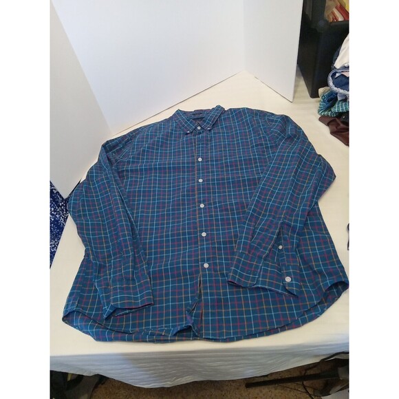J Crew Lot Of 2 Mens Shirts XL Classic Fit Flex Wash Plaid Button Up Pockets - Picture 4 of 8